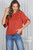 Rust Tie Sleeve Top