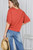 Rust Tie Sleeve Top