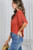 Rust Tie Sleeve Top