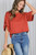Rust Tie Sleeve Top
