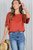 Rust Tie Sleeve Top