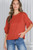 Rust Tie Sleeve Top