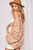 Taupe Balloon Sleeve Crochet Cardigan