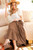 Mocha Boho Tiered Maxi Skirt