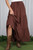 Brown Boho Tiered Maxi Skirt