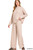 Ash Mocha Ribbed Mock Neck Top & Pants Set