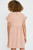 Girls' Mauve Dot Vneck Frill Dress