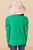 Girls' Green Puff Sleeve Top