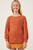 Girls' Rust Cable Knit Long Sleeve Top