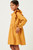 Girls' Mustard Ruffle Polka-Dot Dress
