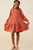 Girls' Rust Suede Swing Dress