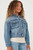 Girls' Cargo Pocket Denim Jacket