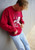 Southern Trend Leaning Hog Red Sweatshirt
