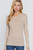Taupe Long Sleeve Crewneck Top