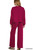 Dark Burgundy French Rib Pullover & Pants Set