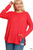 Ruby Red Long-sleeve Woven Plus Top