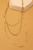 White Chain Triple Layer Necklace
