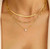 Triple Layer Gold Chain Necklace Set