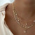 Teardrop Pearl Charm Necklace Set