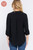 Black Button-up Plus Blouse