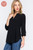Black Button-up Plus Blouse