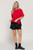 Red Soft Modal Oversize Top