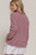 Mauve Long-sleeve Round Neck Top