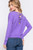 Lavender Vneck Crisscross Back Top