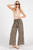 Washed Leopard Print Wide Leg Pants