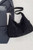Black Corduroy Shoulder Tote Bag
