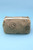 Grey Smiley Corduroy Cosmetic Bag