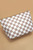 Tan & Ivory Checker Cosmetic Pouch