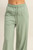Sage Green Cotton Wide Leg Pants