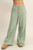 Sage Green Cotton Wide Leg Pants