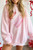 Patchwork Heart Light Pink Sweatshirt