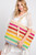 Amara Multicolor Stripe Crochet Tote