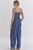 Dark Denim Tie Strap Jumpsuit