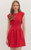 Red Cap Sleeve Mini Dress