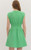 Green Cap Sleeve Mini Dress