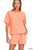 Orange Halo Wash Shorts Set