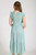 Sage Smocked Tiered Midi Dress
