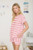 Red & White Stripe Knit Shorts Set
