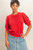 Red Puff Sleeve Top
