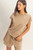 Mocha Sleeveless Top & Shorts Set