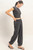Black Wrap Front Crop & Joggers Set
