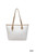 Ivory Woven Tote Bag