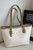 Ivory Woven Tote Bag
