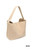 Beige Suede Bucket Bag