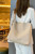 Beige Suede Bucket Bag