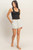 White Polka-dot Drawstring Shorts